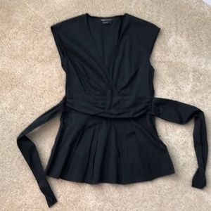 Black BCBG Tie back top